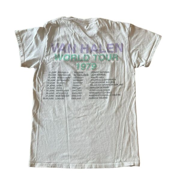 Van Halen 1979 World Tour Merchandise Mens Tee Shirt - Picture 2 of 8